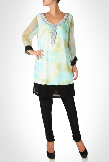 Arpan Vohra Designer Wear Multicolor Tunic by Kimaya Arpan Vohra Designer Wear Multicolor Tunic by Kimaya