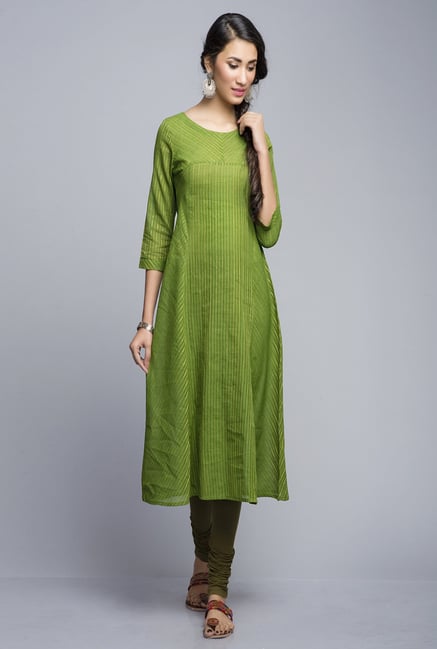 Fabindia Green Printed Kurta Fabindia Green Printed Kurta