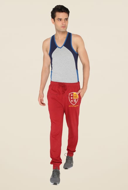 Chromozome Red Solid Trackpants Chromozome Red Solid Trackpants