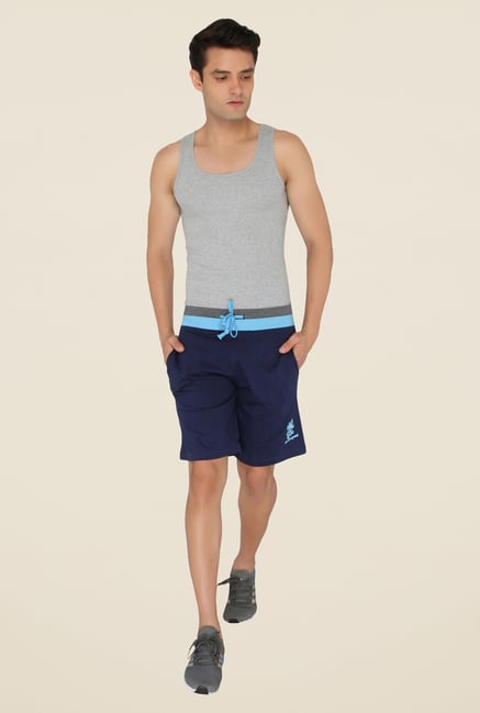 Chromozome Navy Solid Shorts Chromozome Navy Solid Shorts