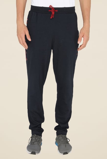 Chromozome Navy Solid Casual Trackpants Chromozome Navy Solid Casual Trackpants