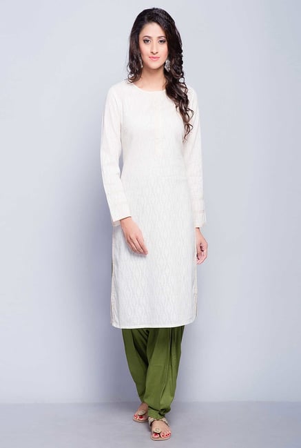 Fabindia Green Solid Patiala Fabindia Green Solid Patiala