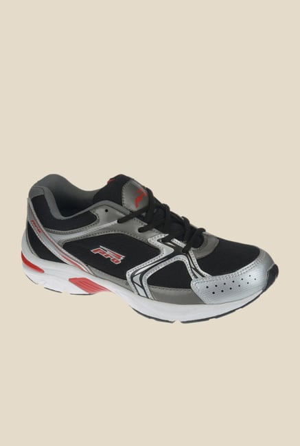 Khadim's Pro Black & Grey Running Shoes Khadim's Pro Black & Grey Running Shoes