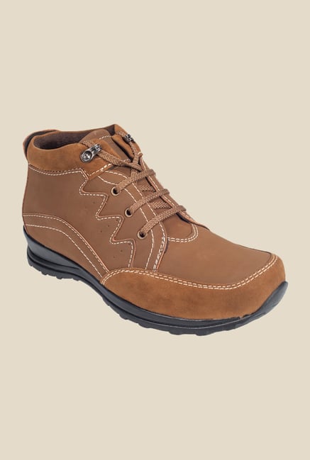Khadim's Tan Biker Boots Khadim's Tan Biker Boots