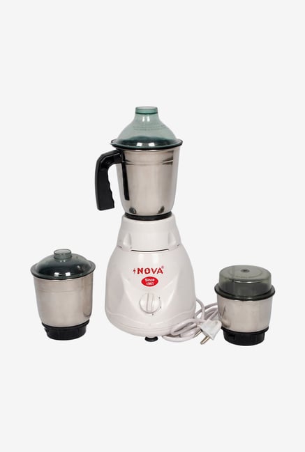 Nova N-120 500 Watt 3 Jar Juicer Mixer Grinder (White) Nova N-120 500 Watt 3 Jar Juicer Mixer Grinder (White)