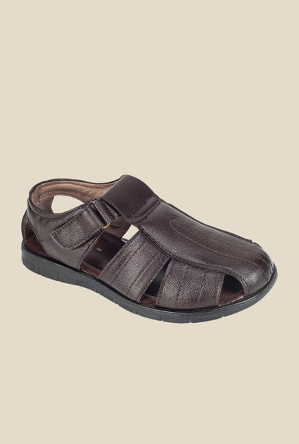 Khadim's Brown Fisherman Sandals Khadim's Brown Fisherman Sandals