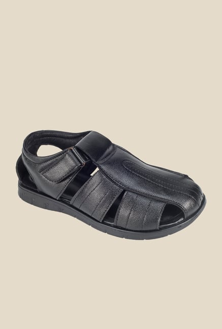 Khadim's Black Fisherman Sandals Khadim's Black Fisherman Sandals