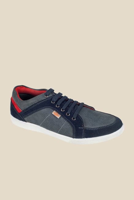 Khadim's Lazard Grey & Navy Running Shoes Khadim's Lazard Grey & Navy Running Shoes