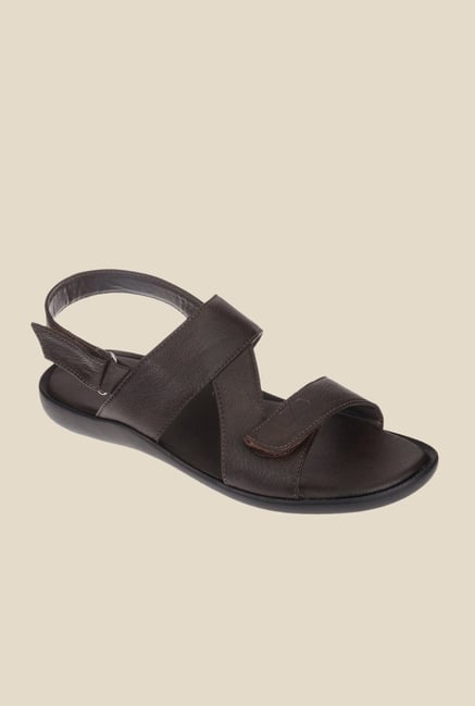 Khadim's Brown Back Strap Sandals Khadim's Brown Back Strap Sandals