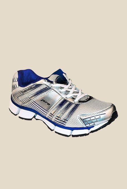 Khadim's Pro Silver & Blue Running Shoes Khadim's Pro Silver & Blue Running Shoes