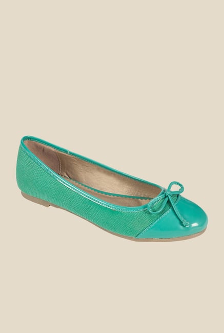 Khadim's Turquoise & Green Flat Ballets Khadim's Turquoise & Green Flat Ballets