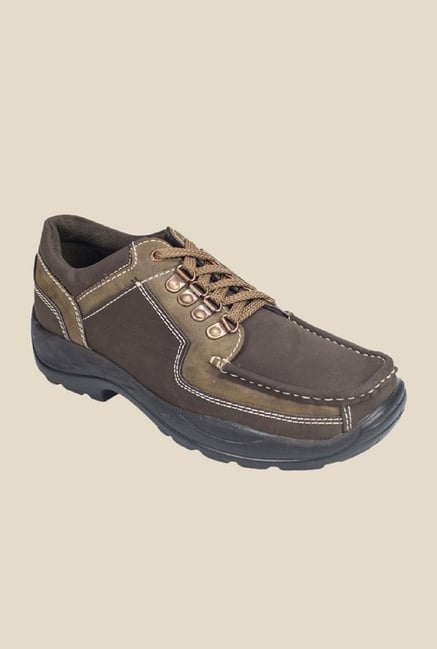 Khadim's Brown & Olive Casual Shoes Khadim's Brown & Olive Casual Shoes
