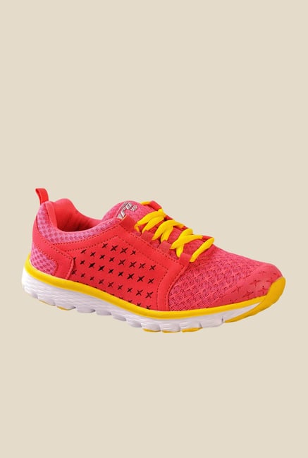 Khadim's Pro Pink & Red Sports Shoes Khadim's Pro Pink & Red Sports Shoes
