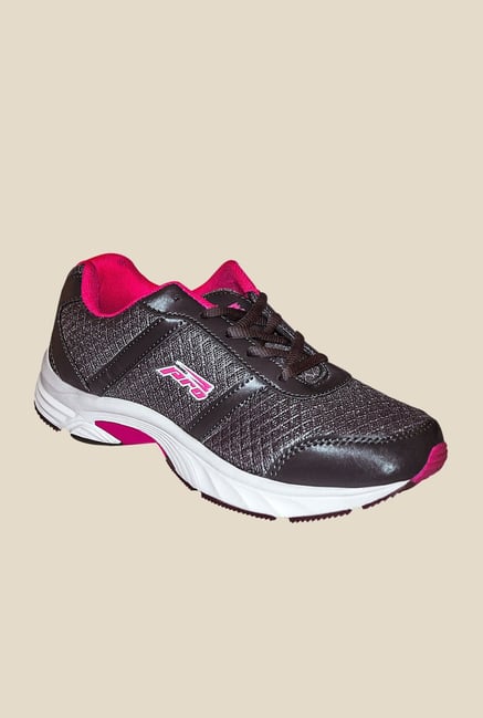 Khadim's Pro Grey & Pink Sports Shoes Khadim's Pro Grey & Pink Sports Shoes