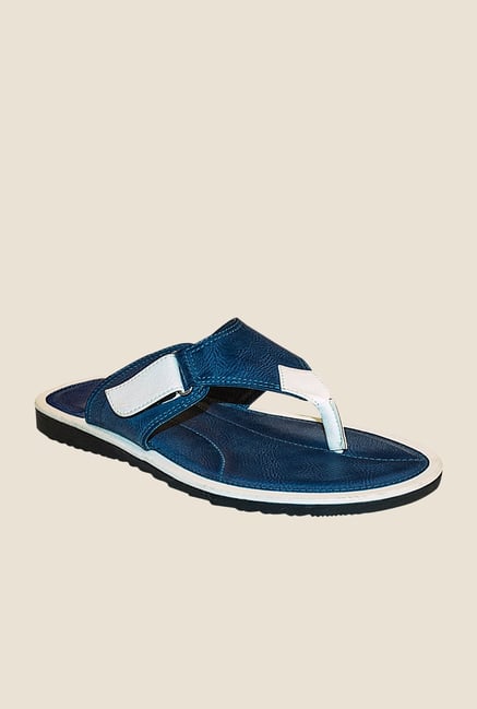 Khadim's Blue & White Flip Flops Khadim's Blue & White Flip Flops