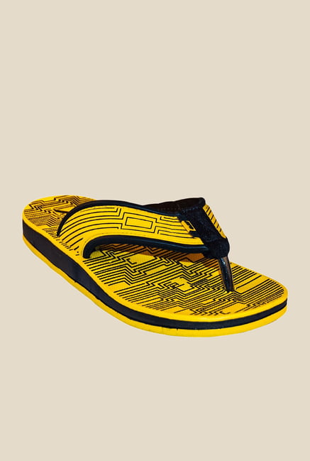 Khadim's Pro Yellow Flip Flops Khadim's Pro Yellow Flip Flops