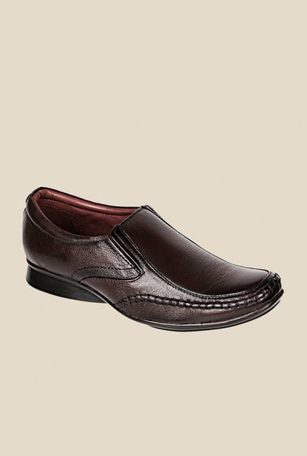 Khadim's Brown Formal Slip-Ons Khadim's Brown Formal Slip-Ons