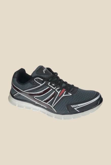 Khadim's Pro Grey & Black Running Shoes Khadim's Pro Grey & Black Running Shoes