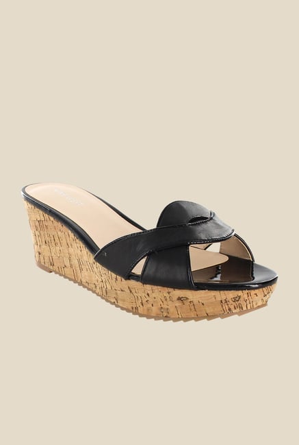 Nine West Black Wedge Heeled Sandals Nine West Black Wedge Heeled Sandals