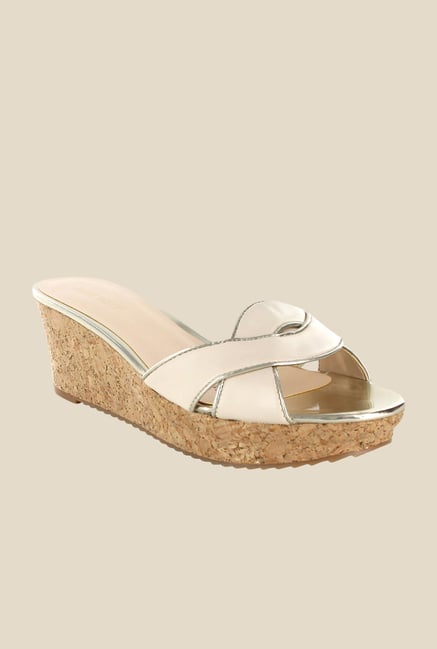 Nine West White Wedge Heeled Sandals Nine West White Wedge Heeled Sandals