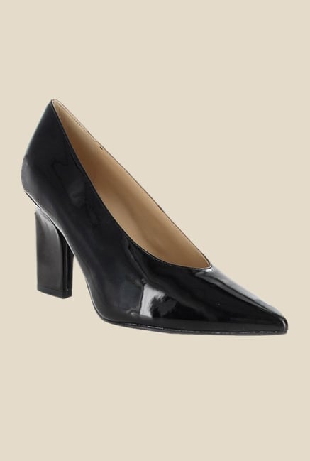 Nine West Black Block Heeled Pumps Nine West Black Block Heeled Pumps