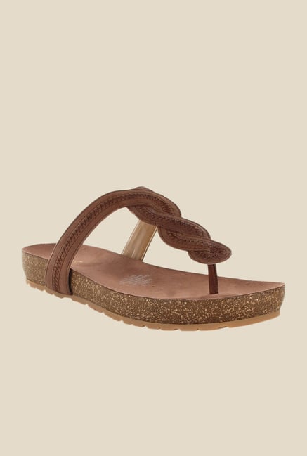 Nine West Brown T-Strap Sandals Nine West Brown T-Strap Sandals