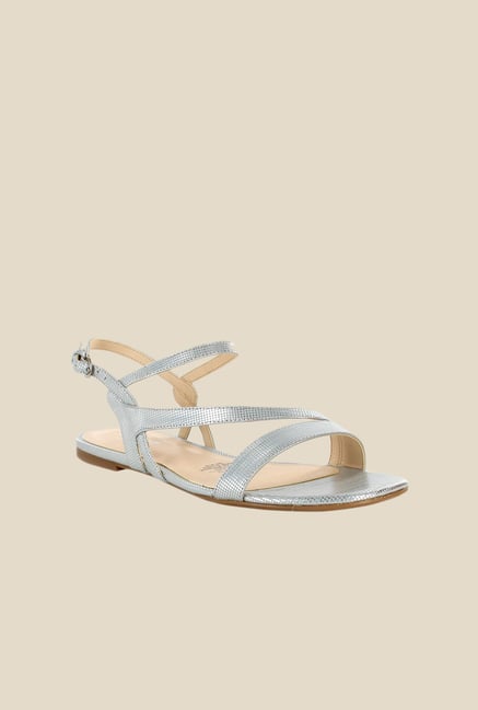 Nine West Silver Back Strap Sandals Nine West Silver Back Strap Sandals