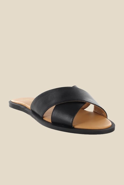 Nine West Black Cross Strap Sandals Nine West Black Cross Strap Sandals