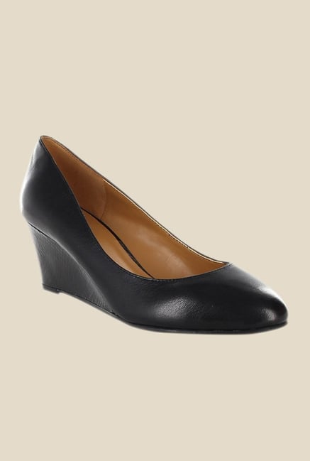 Nine West Black Wedge Heeled Pumps Nine West Black Wedge Heeled Pumps
