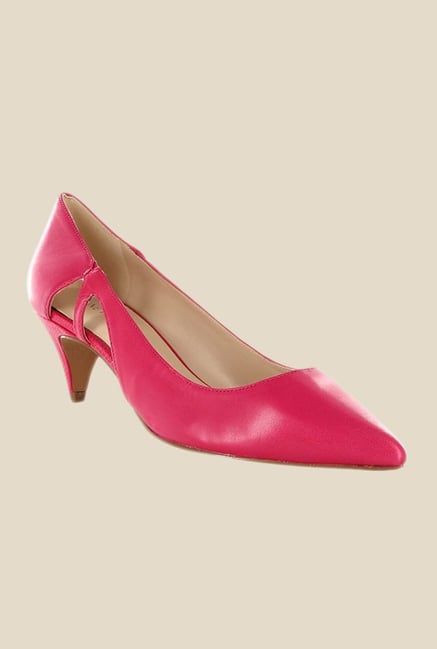 Nine West Pink Cone Heeled Pumps Nine West Pink Cone Heeled Pumps