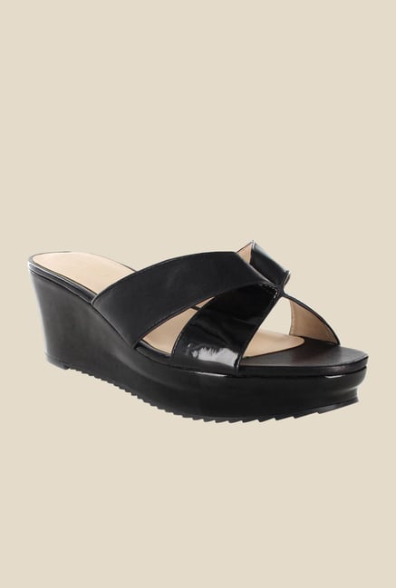 Nine West Black Wedge Heeled Sandals Nine West Black Wedge Heeled Sandals