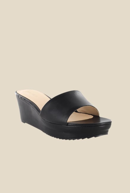 Nine West Black Wedge Heeled Sandals Nine West Black Wedge Heeled Sandals