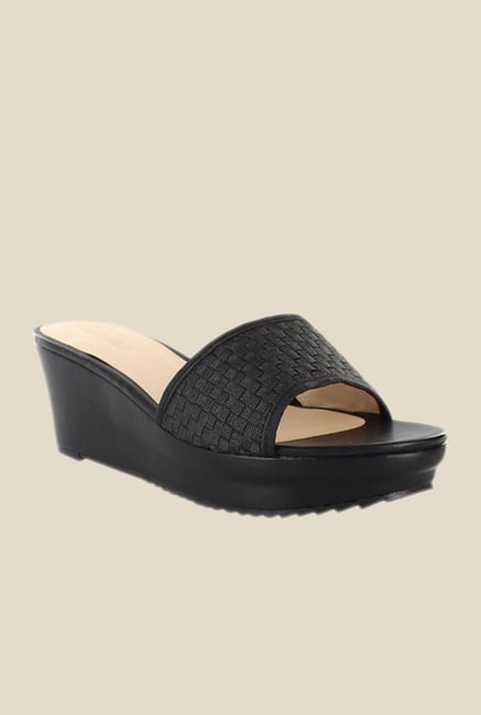 Nine West Black Wedge Heeled Sandals Nine West Black Wedge Heeled Sandals