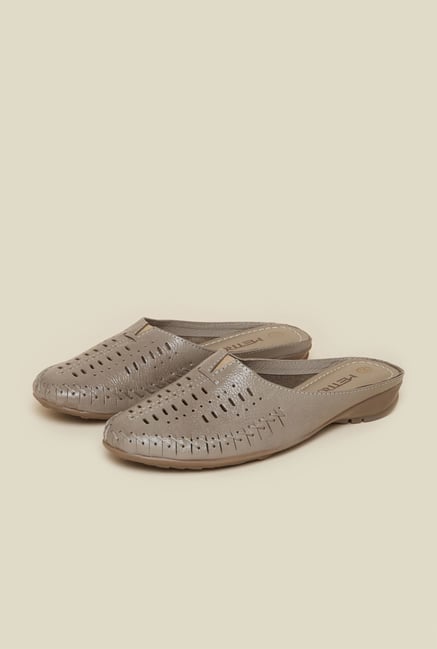 Metro Chikoo Slide Flat Sandals Metro Chikoo Slide Flat Sandals