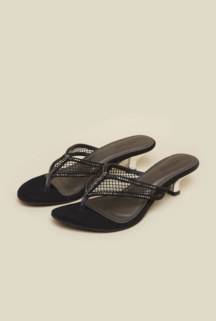 Metro Black Kitten Thongs Metro Black Kitten Thongs