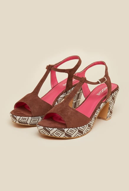 Mochi Brown Wedge Sandals Mochi Brown Wedge Sandals