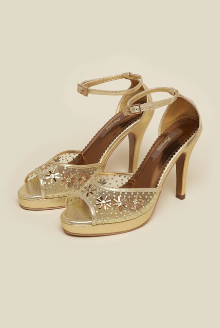 Princess by Metro Gold Stiletto Sandals Princess by Metro Gold Stiletto Sandals