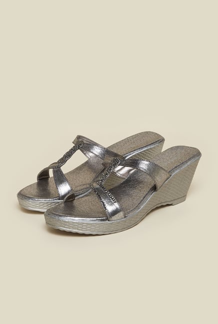 Metro Gunmetal Wedge Sandals Metro Gunmetal Wedge Sandals