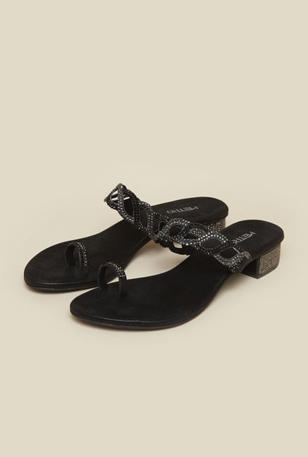 Metro Black Twist Sandals Metro Black Twist Sandals