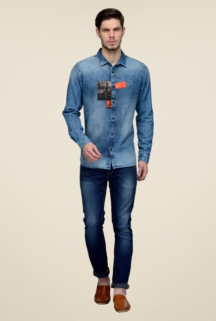 United Colors of Benetton Blue Full Sleeve Shirt United Colors of Benetton Blue Full Sleeve Shirt