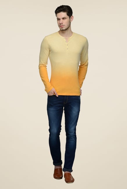 United Colors of Benetton Yellow Round Neck T-shirt United Colors of Benetton Yellow Round Neck T-shirt