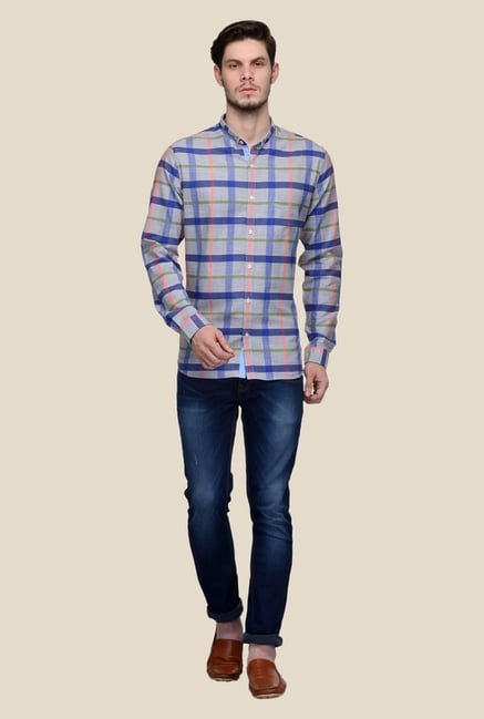 United Colors of Benetton Grey Checks Shirt United Colors of Benetton Grey Checks Shirt