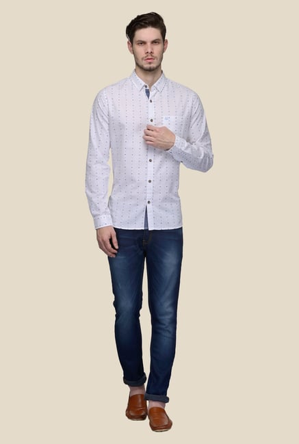 United Colors of Benetton White Printed Shirt United Colors of Benetton White Printed Shirt