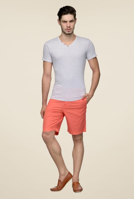 United Colors of Benetton Coral Linen Shorts United Colors of Benetton Coral Linen Shorts