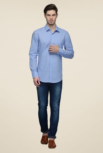 United Colors of Benetton Blue Printed Shirt United Colors of Benetton Blue Printed Shirt