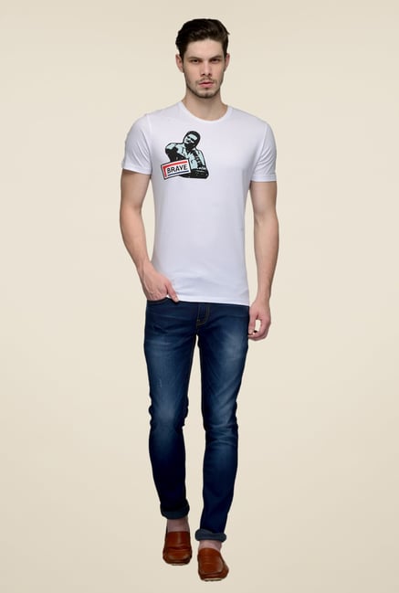 United Colors of Benetton White Crew Neck Cotton T-shirt United Colors of Benetton White Crew Neck Cotton T-shirt