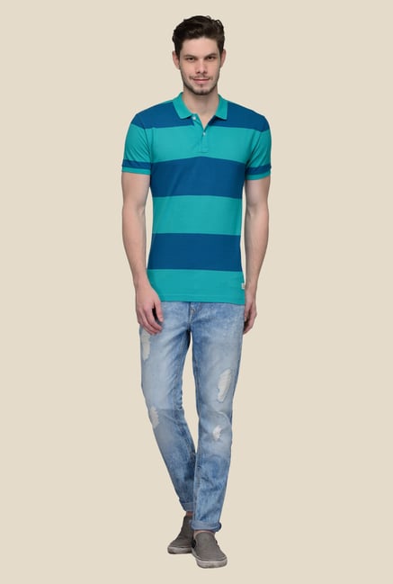 United Colors of Benetton Blue Polo T-shirt United Colors of Benetton Blue Polo T-shirt