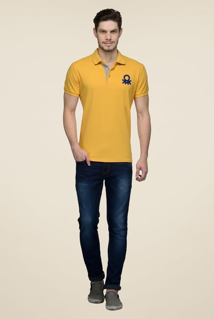 United Colors of Benetton Marigold Polo T-shirt United Colors of Benetton Marigold Polo T-shirt