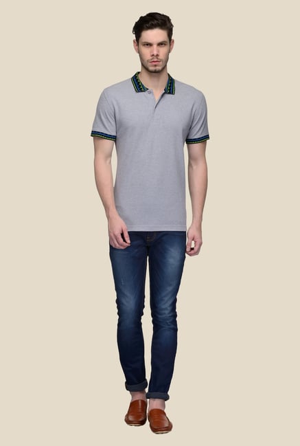 United Colors of Benetton Grey Polo T-shirt United Colors of Benetton Grey Polo T-shirt