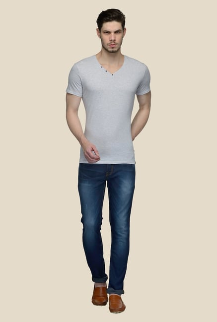 United Colors of Benetton Grey V Neck T-shirt United Colors of Benetton Grey V Neck T-shirt